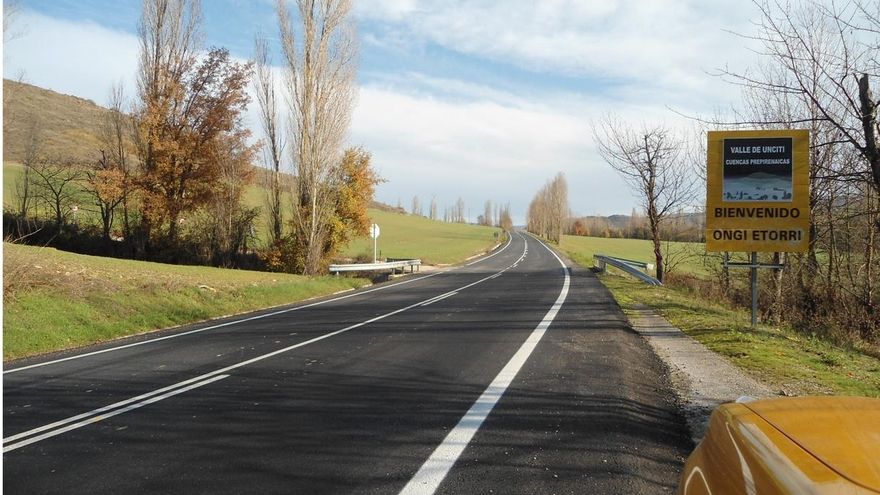 Las obras de refuerzo de la carretera Campanas - Urroz Villa concluyen con un presupuesto de 800.000 euros