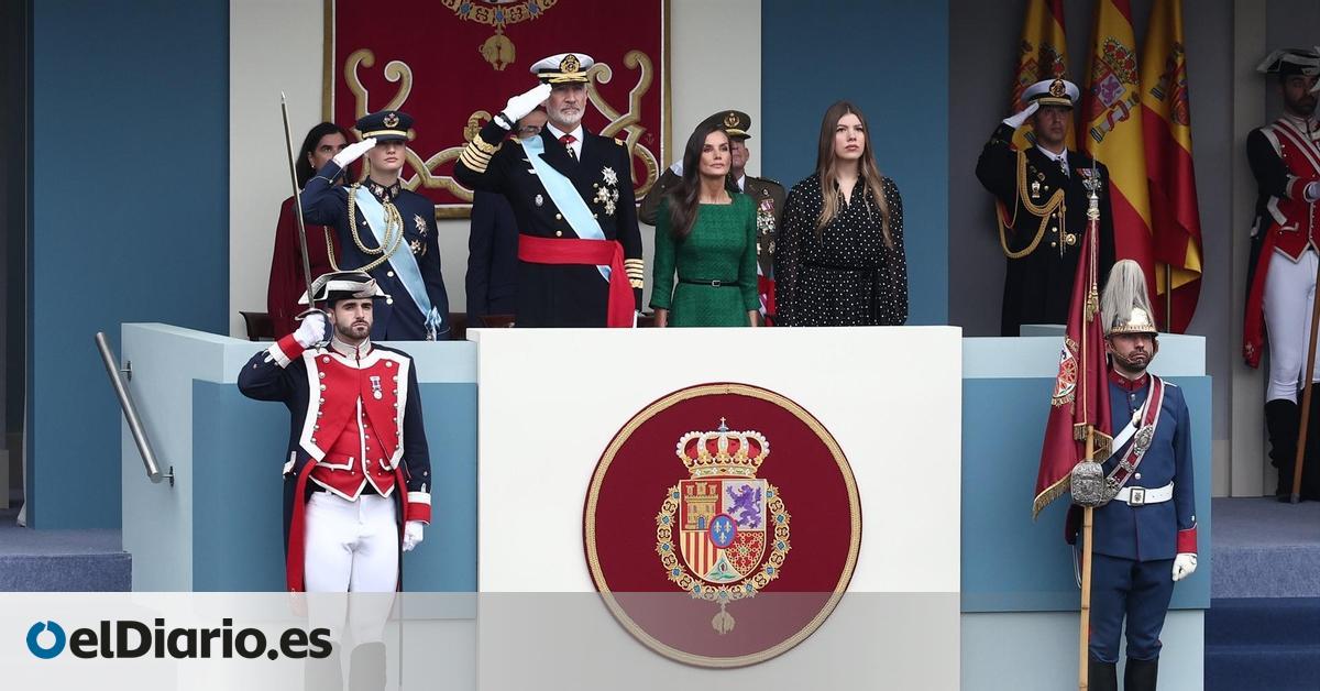 El desfile militar del 12 de octubre refleja la soledad de Abascal en su plantón al rey y sus ataques al Gobierno