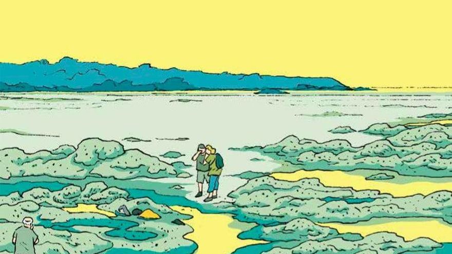 Ilustración del cómic "Algas verdes", de Inès Léraud