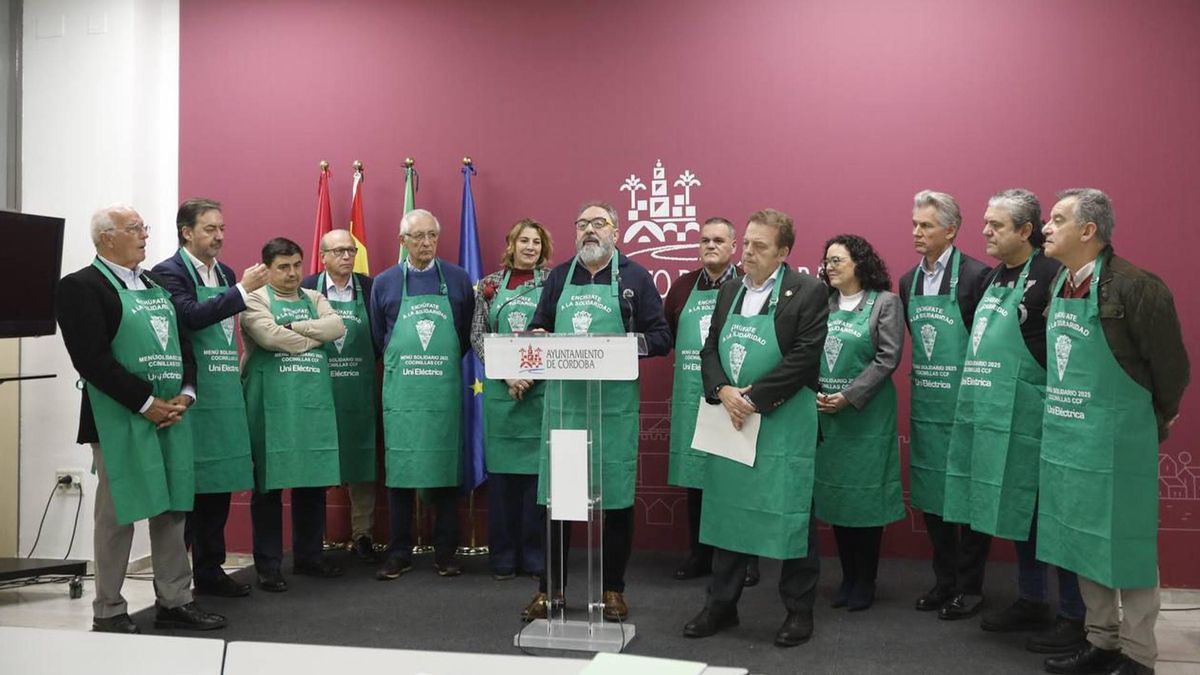 Presentación del menú solidario de Cocinillas CCF