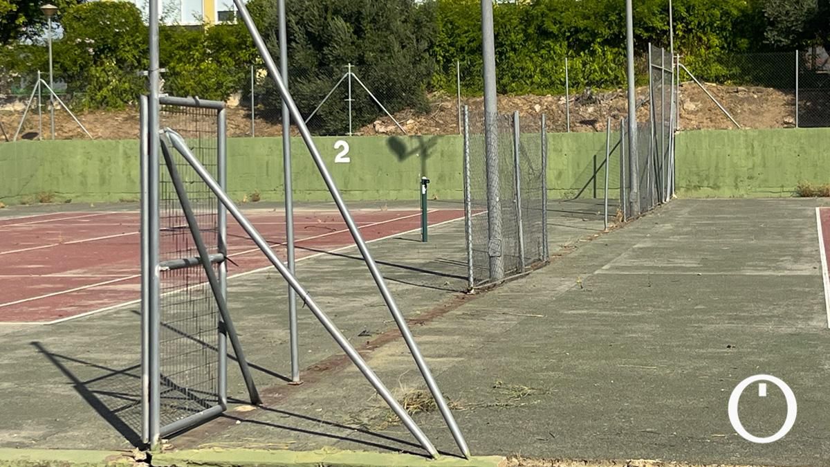 Estado de las intalaciones deportivas de Menéndez Pidal