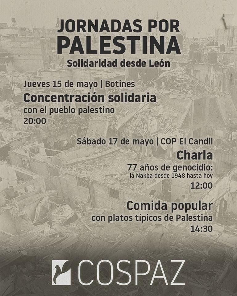 Jornadas por Palestina en la ciudad de León.