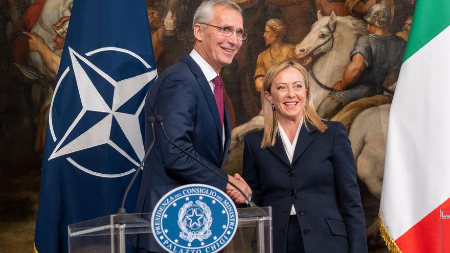La OTAN agradece el "fuerte compromiso personal" de Meloni con la alianza