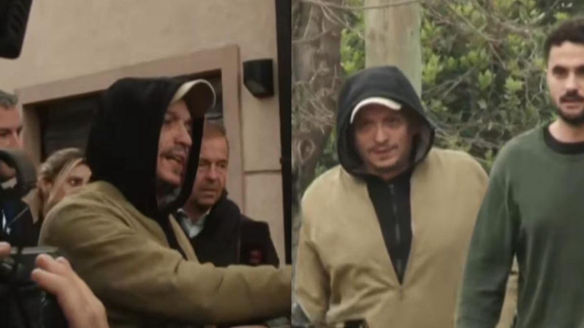 Máximo Kirchner al llegar a Parque Leloir