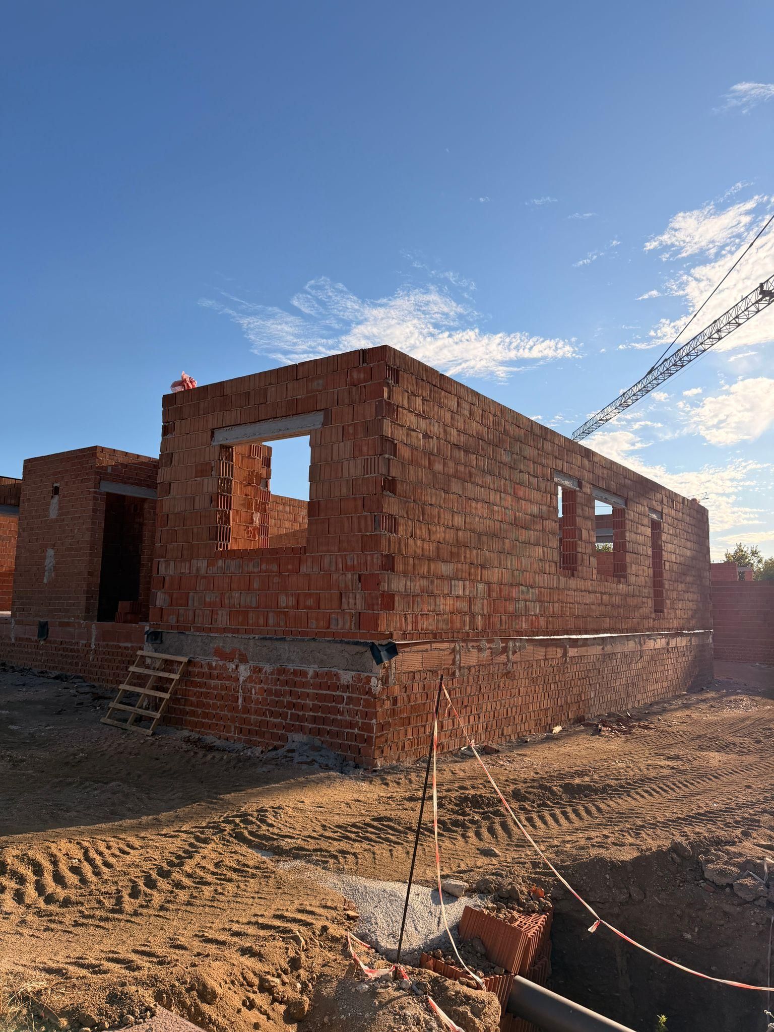 La casa de Elena y Álvaro, en construcción