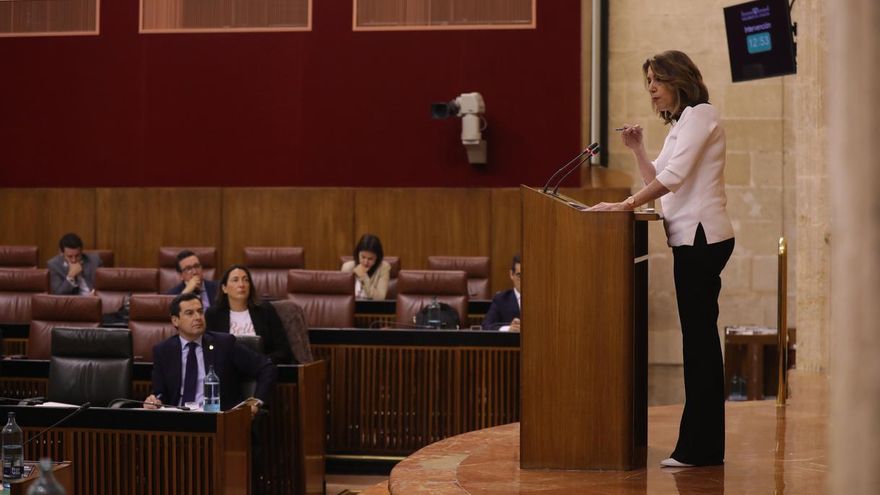 Susana Díaz ofrece al PSOE-A para "remar en la misma dirección": "No usemos los remos para golpearnos"