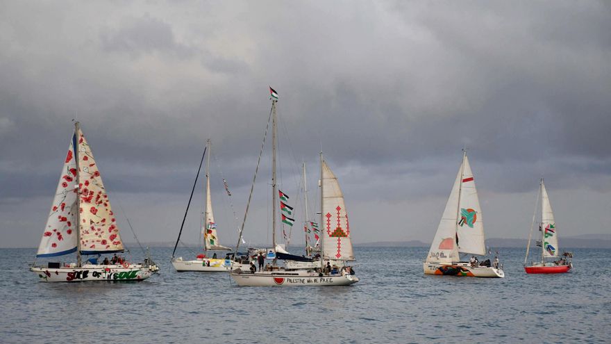 Israel intercepta embarcaciones de la Globla Sumud Flotilla en aguas internacionales