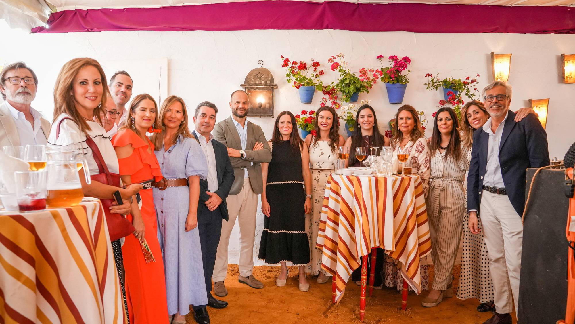 Comidas de empresas y amigos en la Feria de Córdoba