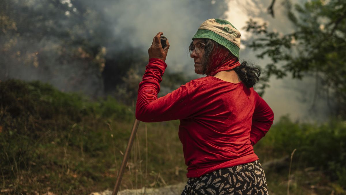 El incendio en Chandrexa, en Ourense