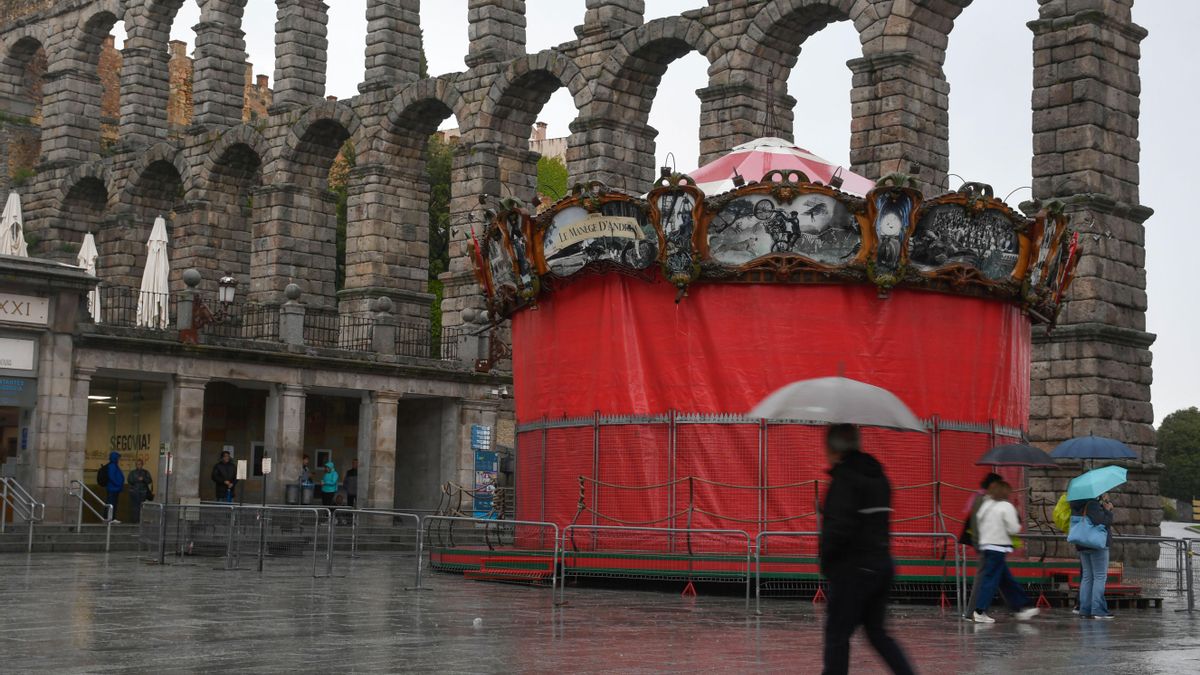 Lluvia en Segovia