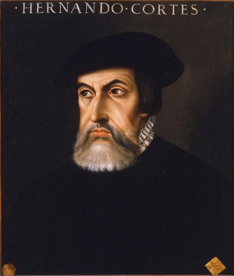 Retrato anónimo del famoso conquistador español Hernán Cortés (1485-1547 d. C.), basado en la pintura que el propio retratado envió a Paulo Giovio