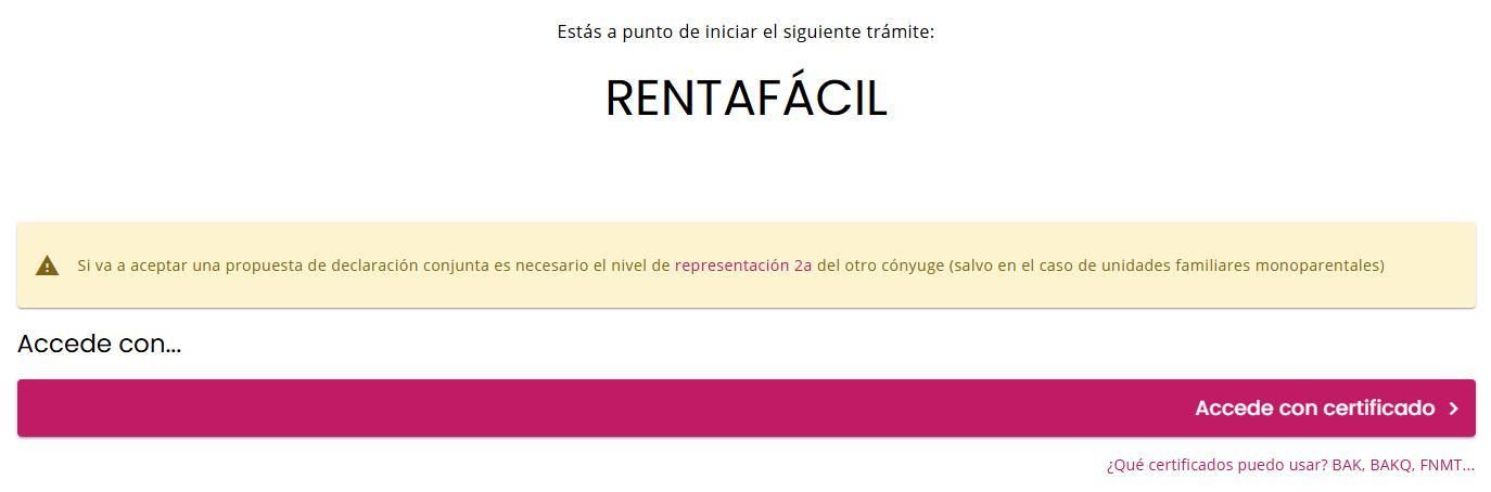 Consultar el borrador con Rentafácil