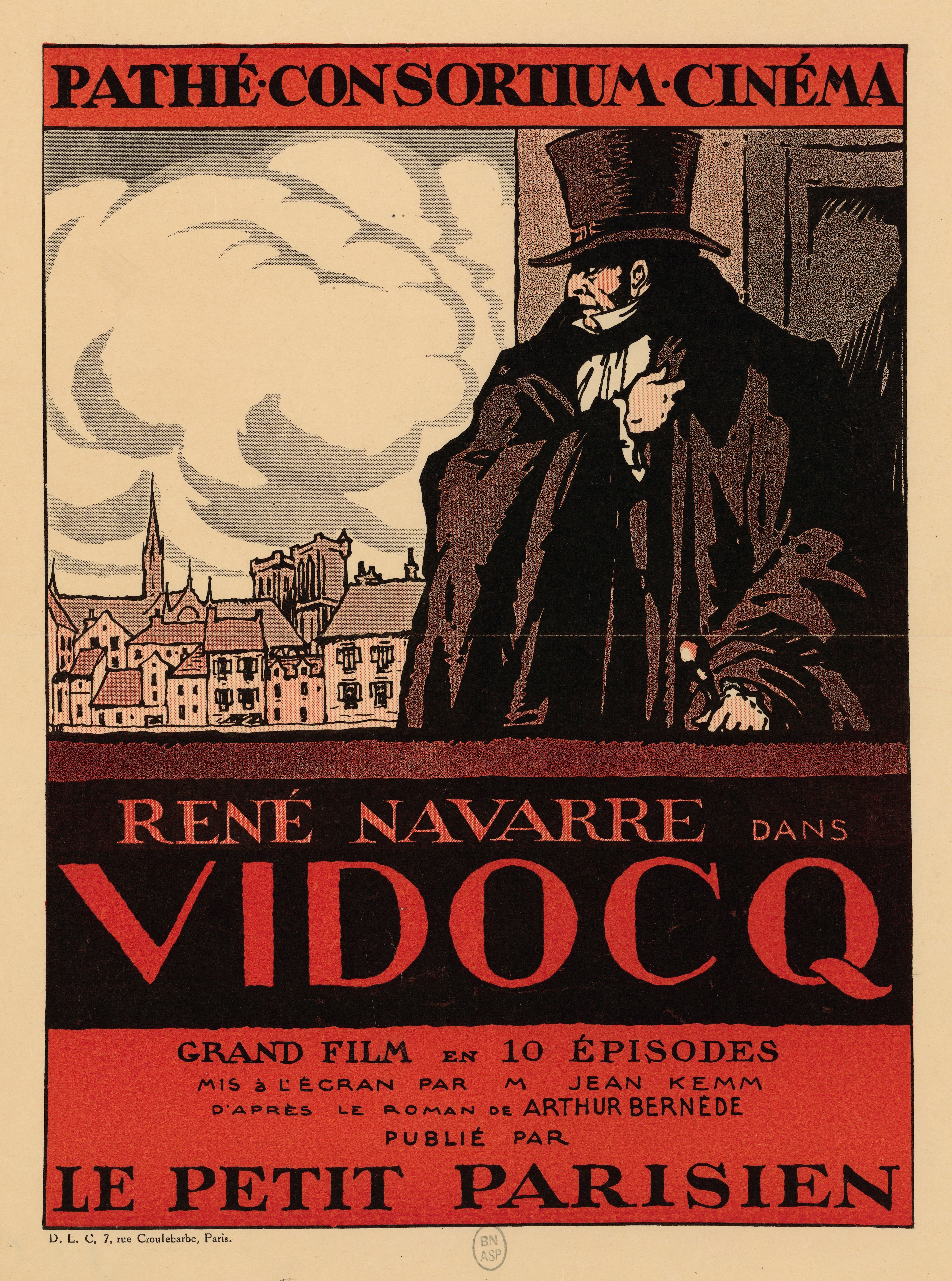 Cartel de una de las primeras películas inspiradas en Vidocq