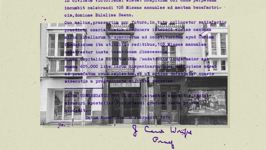 Vitoria esgrime una bula vaticana en latín de 1979 ante la Justicia para salvar un edificio que recibió en herencia