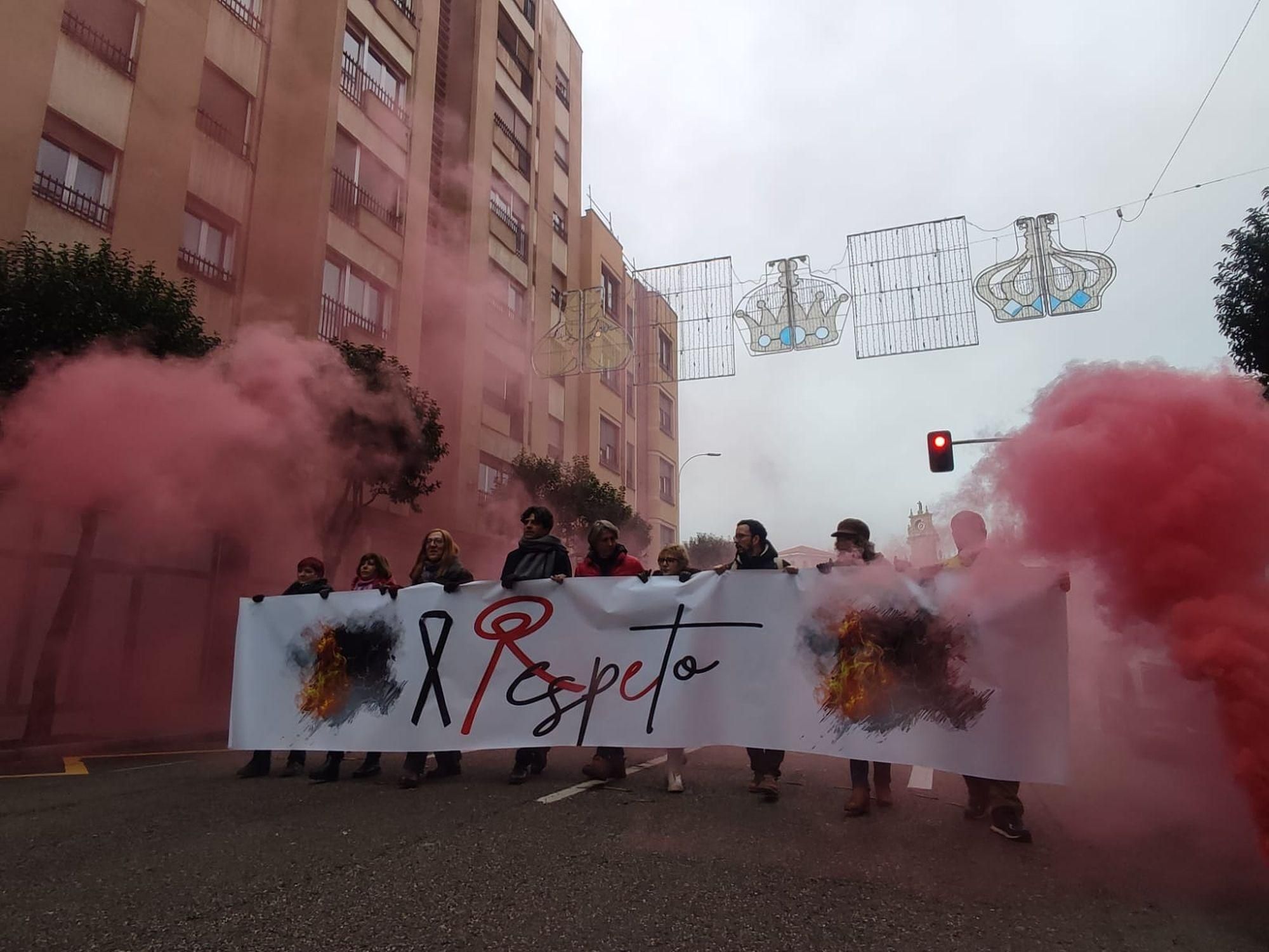 Manifestación en León contra las políticas de incendios forestales de la Junta