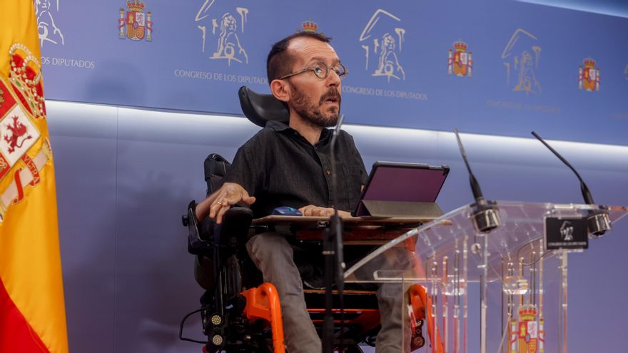 El portavoz de Unidas Podemos en el Congreso, Pablo Echenique.