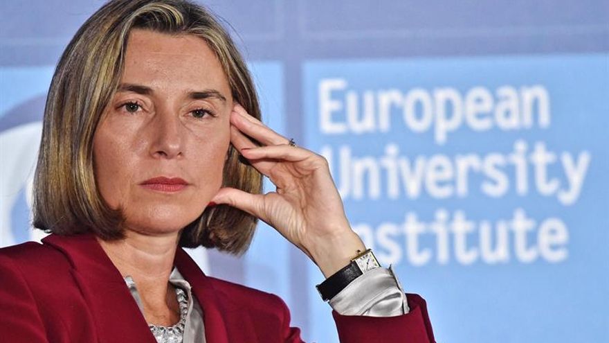 Mogherini dice que la inmigración ilegal es una "nueva forma de esclavitud"