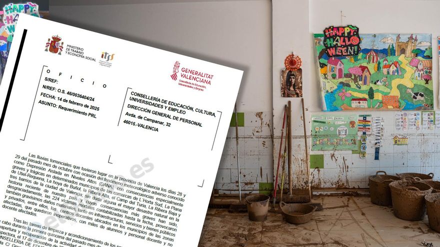 La Inspección reprochó a la Generalitat "deficiencias en seguridad y salud" en colegios reabiertos tras la DANA