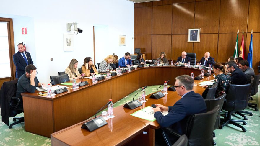 Reunión de la Junta de Portavoces del Parlamento andaluz.