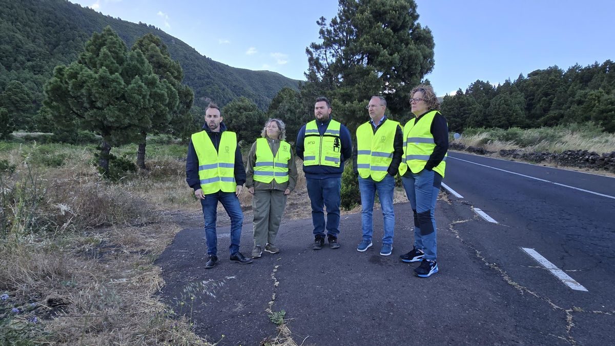 El Cabildo desbloquea el proyecto e inicia los trabajos del tercer carril de la curva de Los Castañeros .