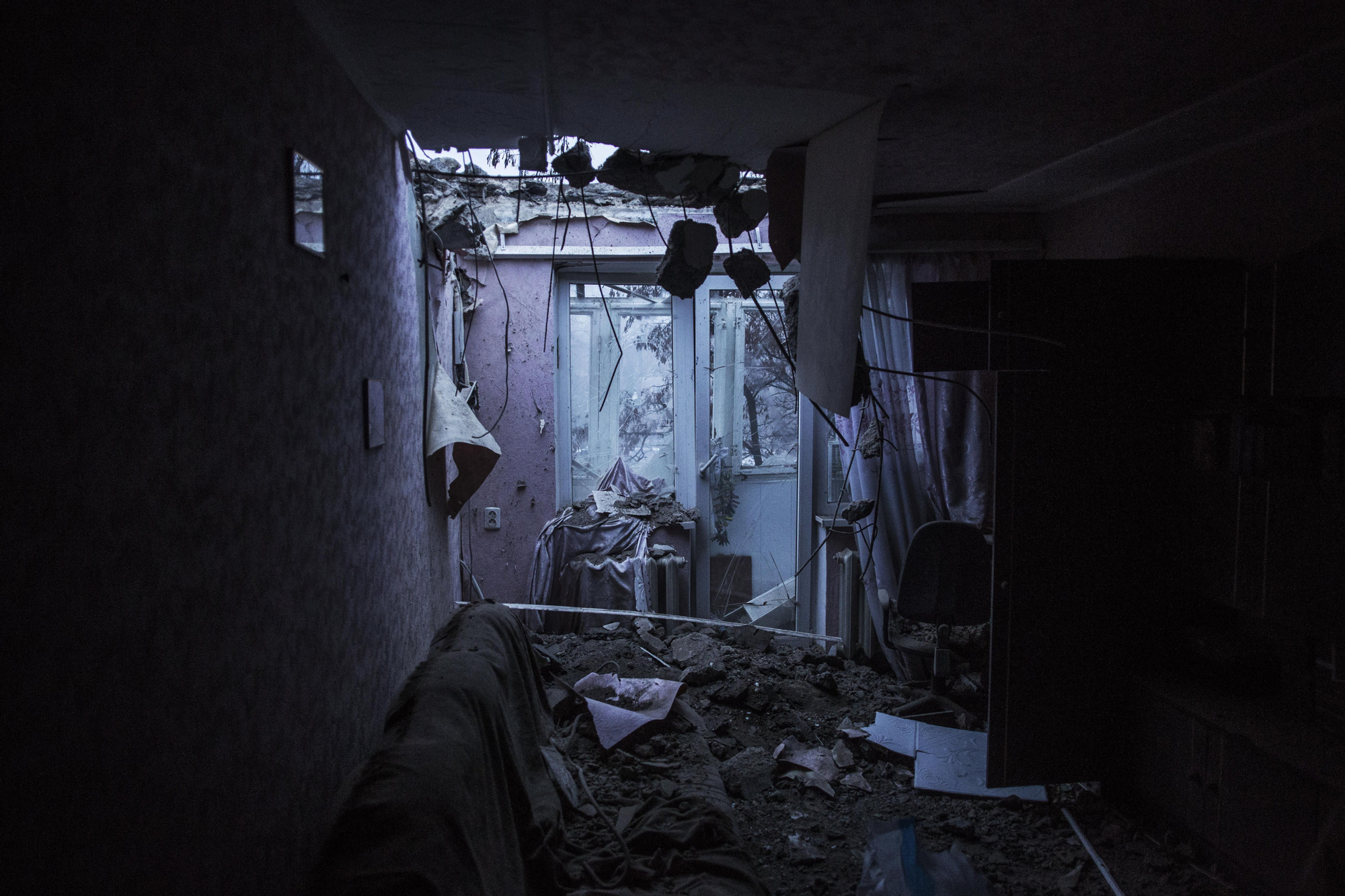 Área de Semashko, en el distrito de Kirovsky, Donetsk, Ukraine / FOTO: Manu Brabo / MSF