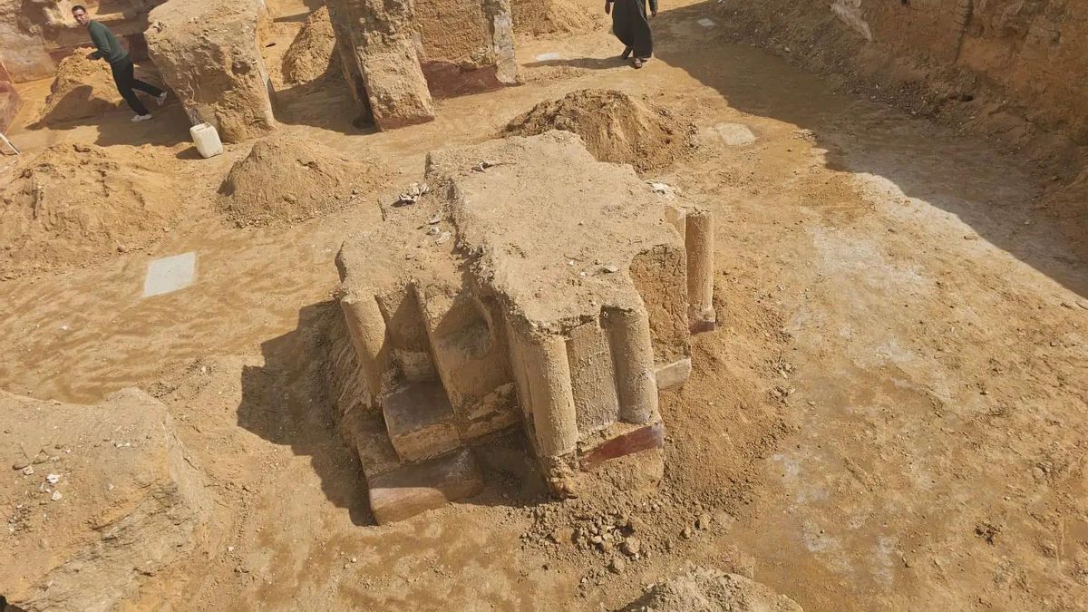 Ruinas del edificio, que data del siglo V.