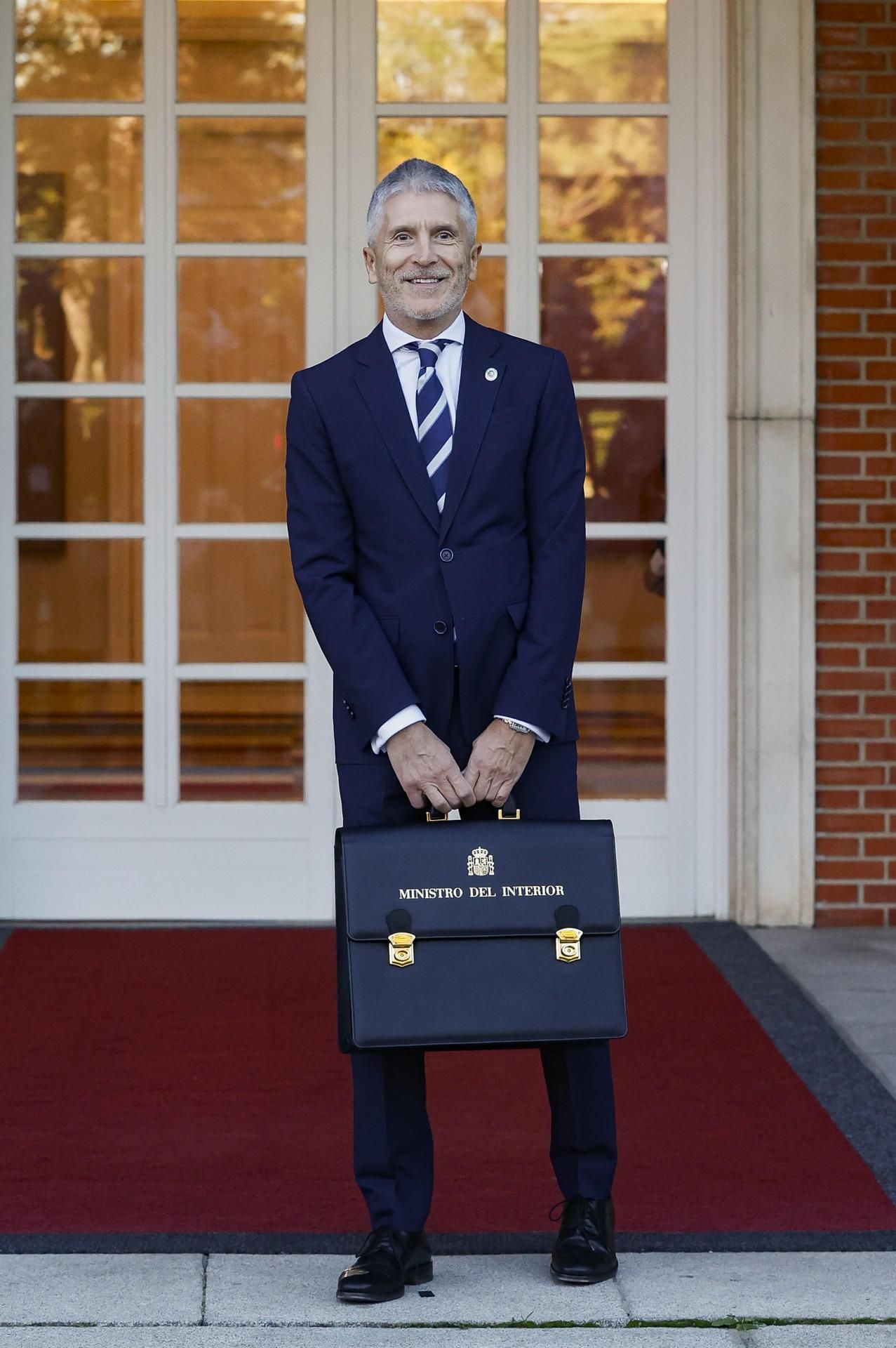 El ministro del Interior, Fernando Grande-Marlaska, a su llegada ese miércoles al Palacio de La Moncloa