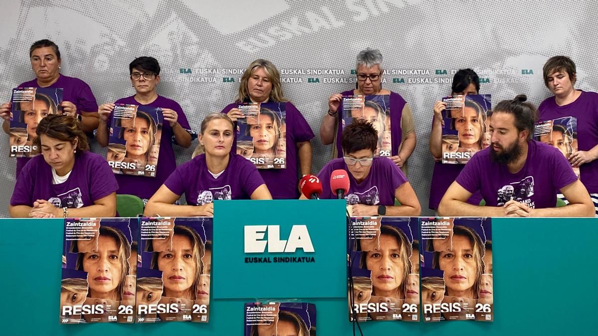 ELA monta Zaintzaldia en Donostia, un 'festival' paralelo para denunciar los 300 días de huelga en las residencias