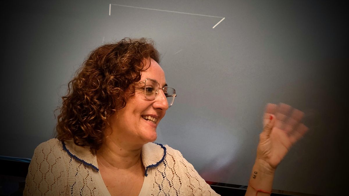 Mari Carmen González, autora de 'Lawfare', durant l'entrevista.