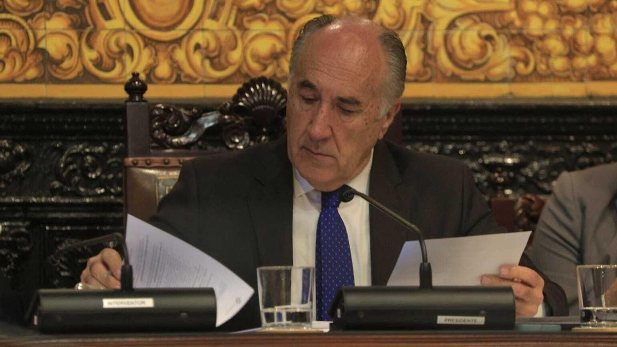 José Ignacio Landaluce preside el pleno el pasado 19 de diciembre.