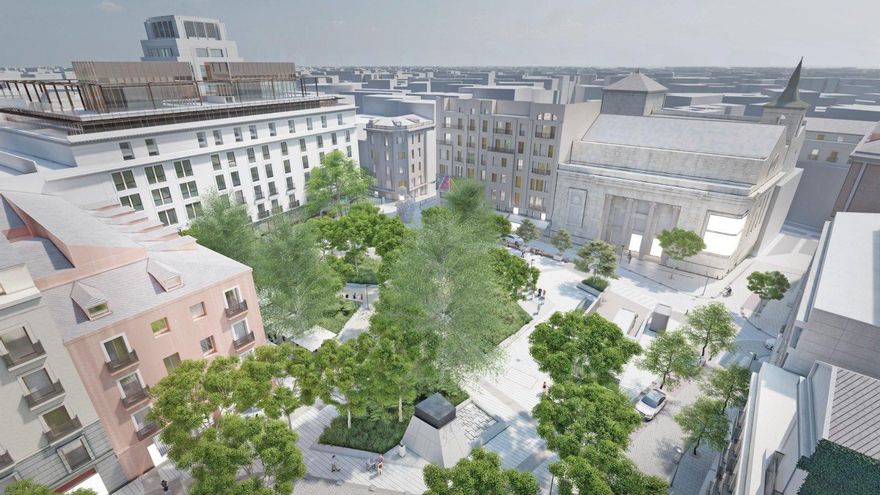 Vista de la futura plaza del Carmen