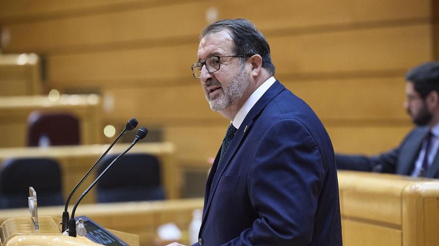 El senador del PP Juan Manuel Ávila interviene en el Senado en octubre de 2025