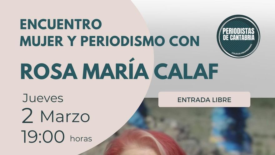 El Colegio de Periodistas organiza el jueves un encuentro con la corresponsal de RTVE Rosa María Calaf