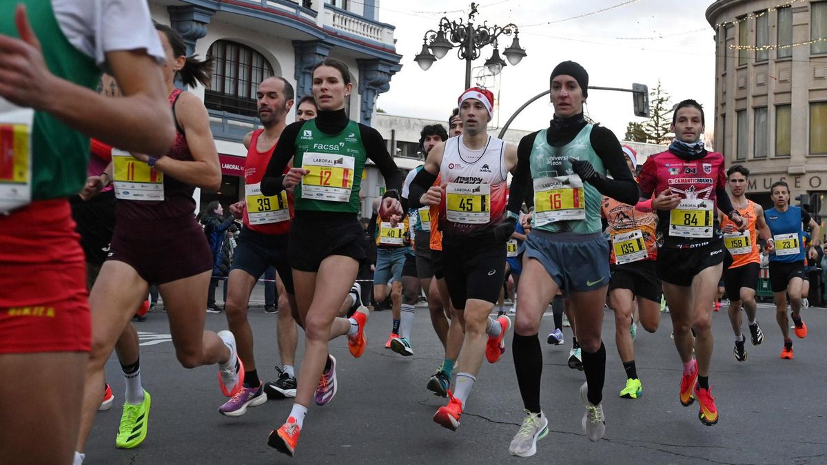 Marta García y Fernando Carro se imponen en la 28.ª San Silvestre de León