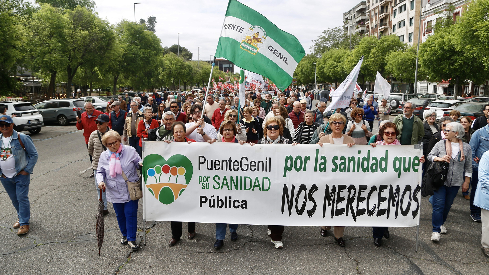 Manifestación de las Mareas Blancas por la sanidad pública