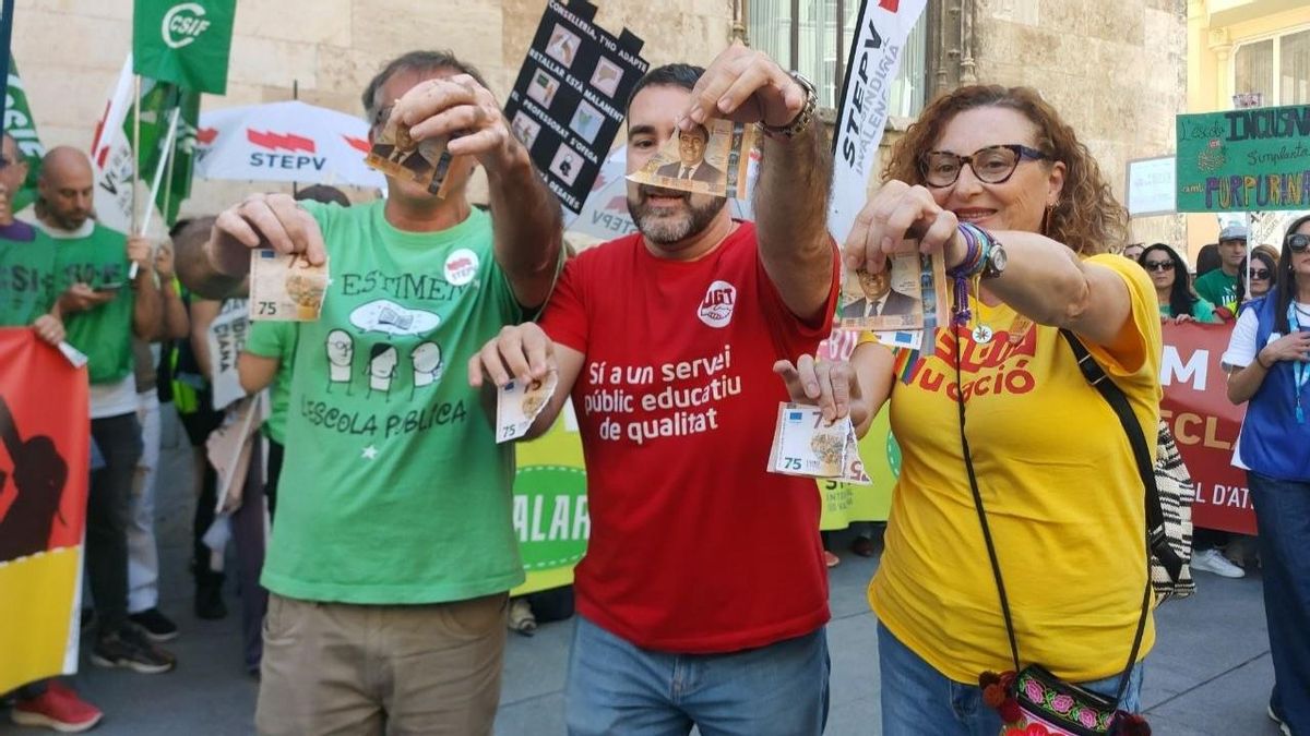 Una proposta sense concretar detalls, primer intent del Govern valencià per a posar fi a la vaga educativa