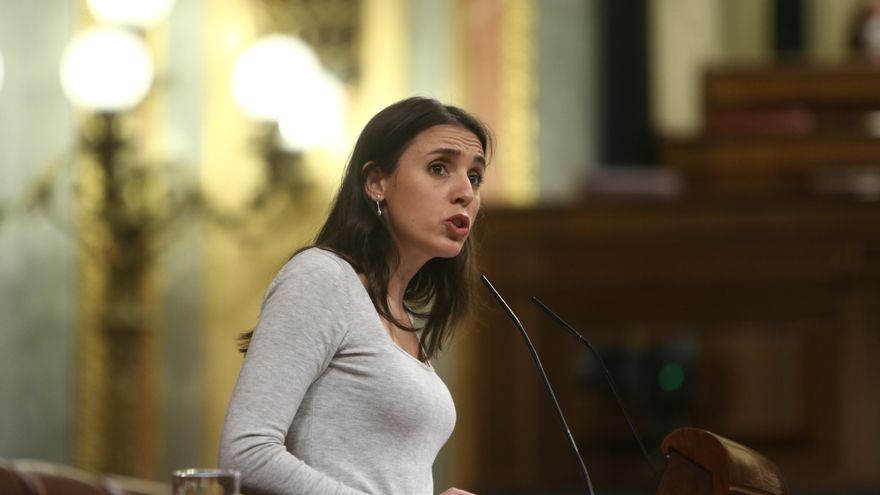 La ministra de Igualdad, Irene Montero, interviene en el Congreso
