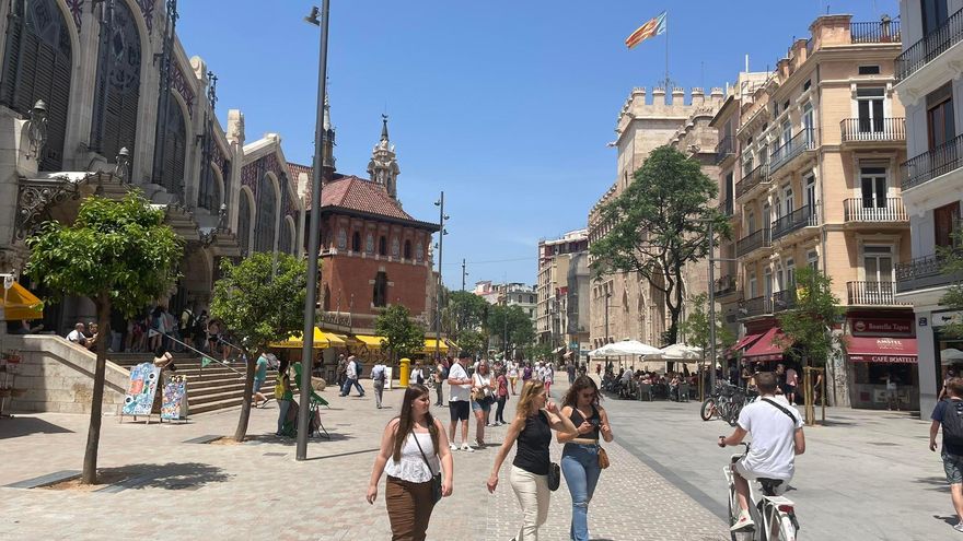 Estado actual de la plaza del Mercat.