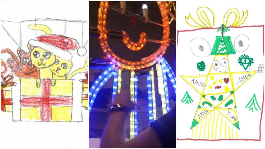 La historia de cómo seis niños dibujaron las nuevas luces de Navidad de Madrid