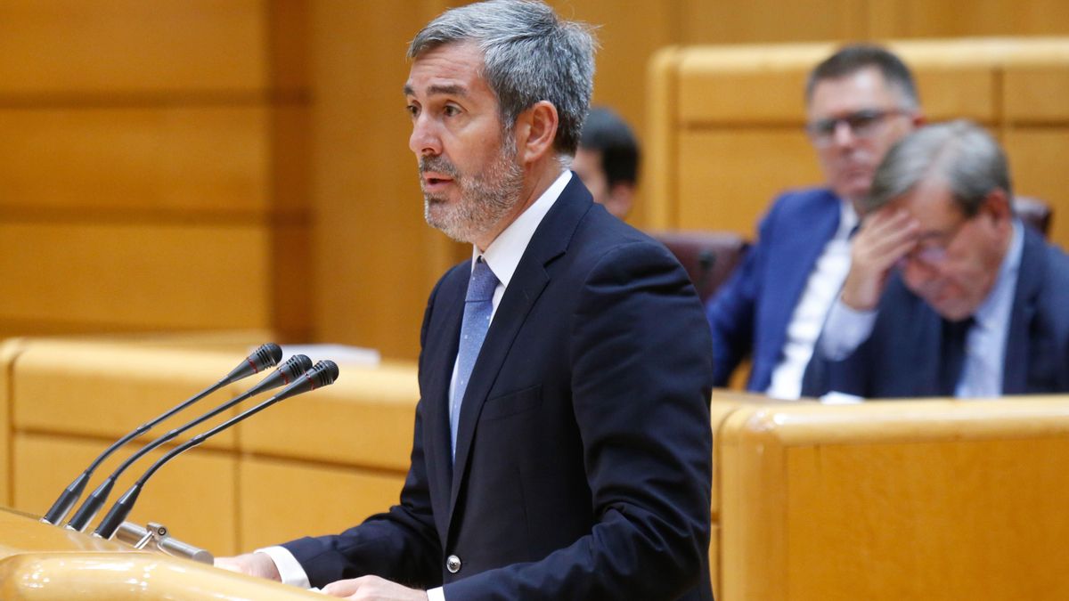 Archivo - El senador de CC Fernando Clavijo