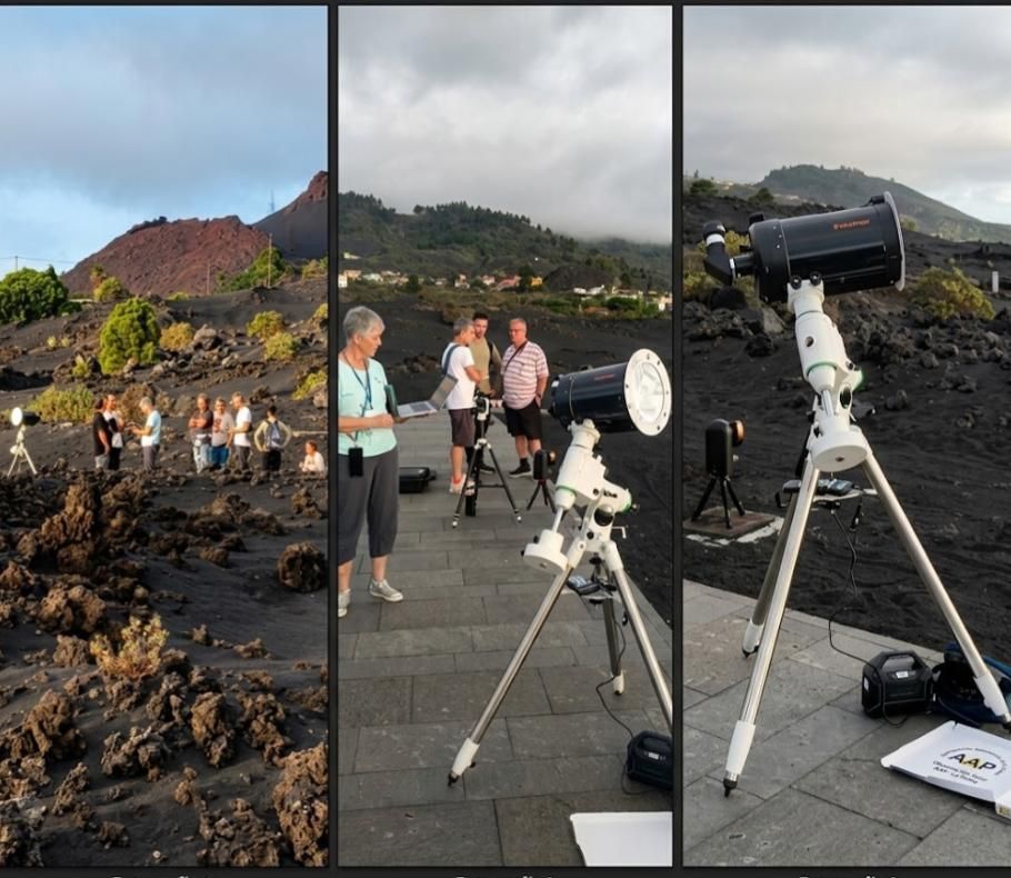 AstroFest lleva la observación del Sol y las estrellas a Caños de Fuego. AGRUPACIÓN ASTRONÓMICA PALMERA