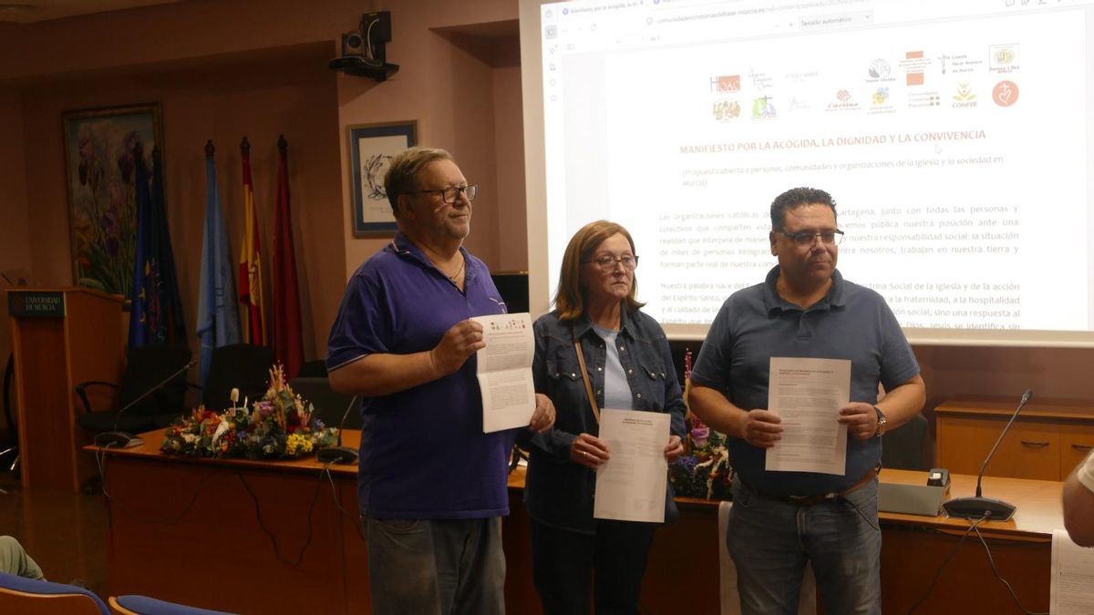 Organizaciones católicas de Murcia presentan un manifiesto por "la acogida, la dignidad y la convivencia"﻿
