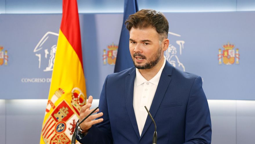 El portavoz de ERC, Gabriel Rufián, en una imagen de archivo. EFE/Chema Moya