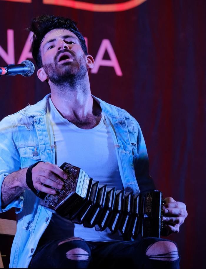 El grupo de folk escocés e irlandés, Talisk. EFE/Ángel Medina G.