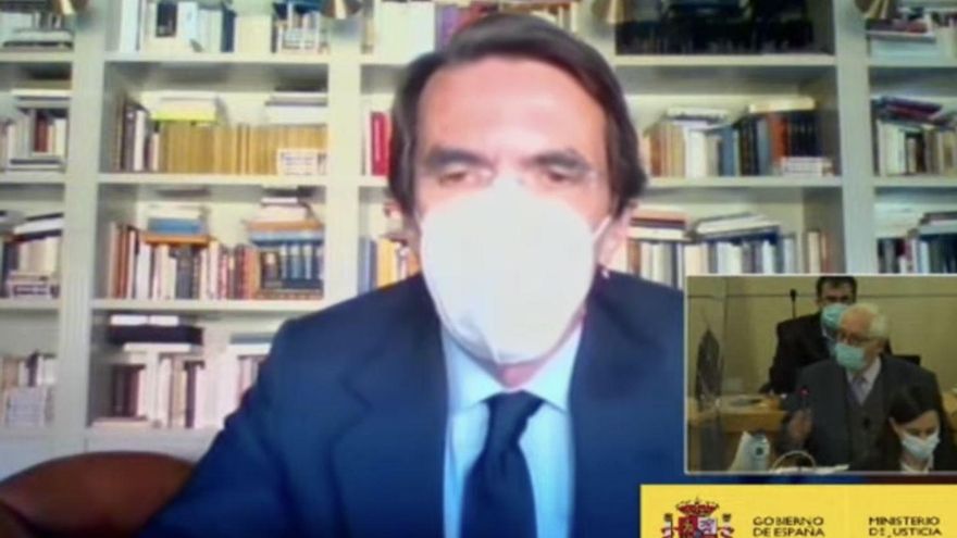 José María Aznar declara en el juicio de la caja B.
