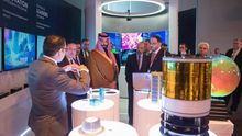 Mohamed bin Salmán durante su visita al Instituto Tecnológico de Massachusetts el pasado 25 de marzo. Twitter @SaudiEmbassyUSA