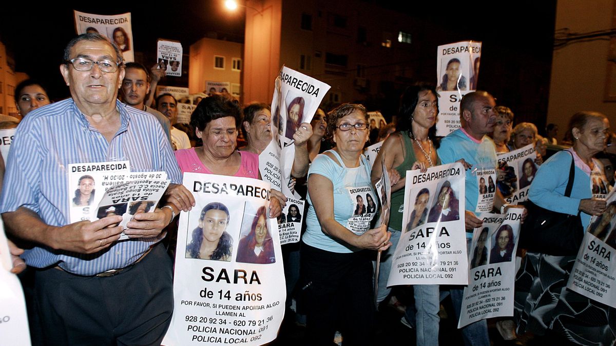 Manifestación por la desaparición de Sara Morales