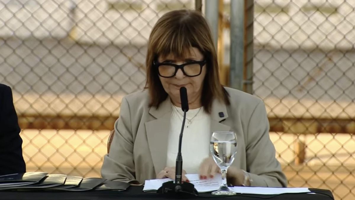 La ministra de Seguridad, Patricia Bullrich
