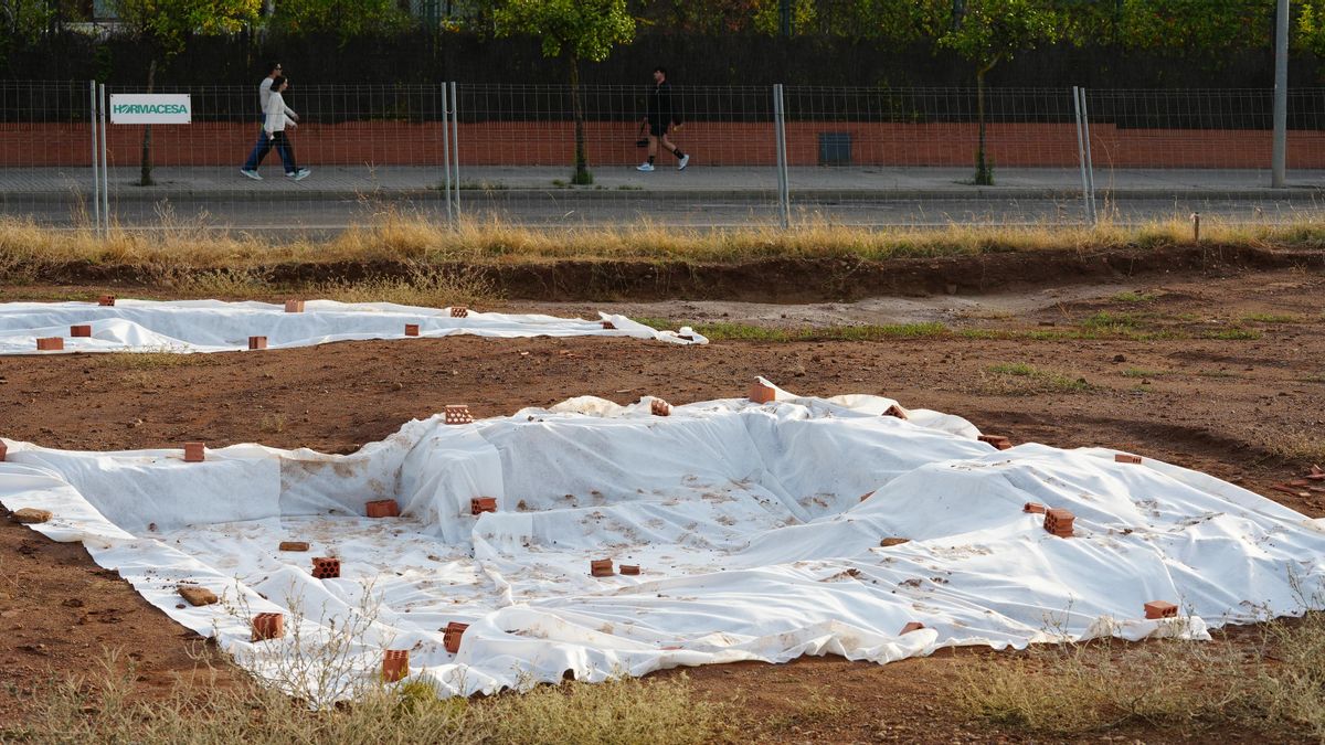 Restos arqueológicos de la Ronda Norte tapados