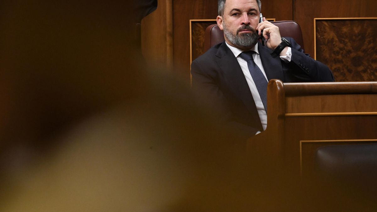 El presidente de Vox, Santiago Abascal, a 6 de febrero de 2024, en Madrid (España).